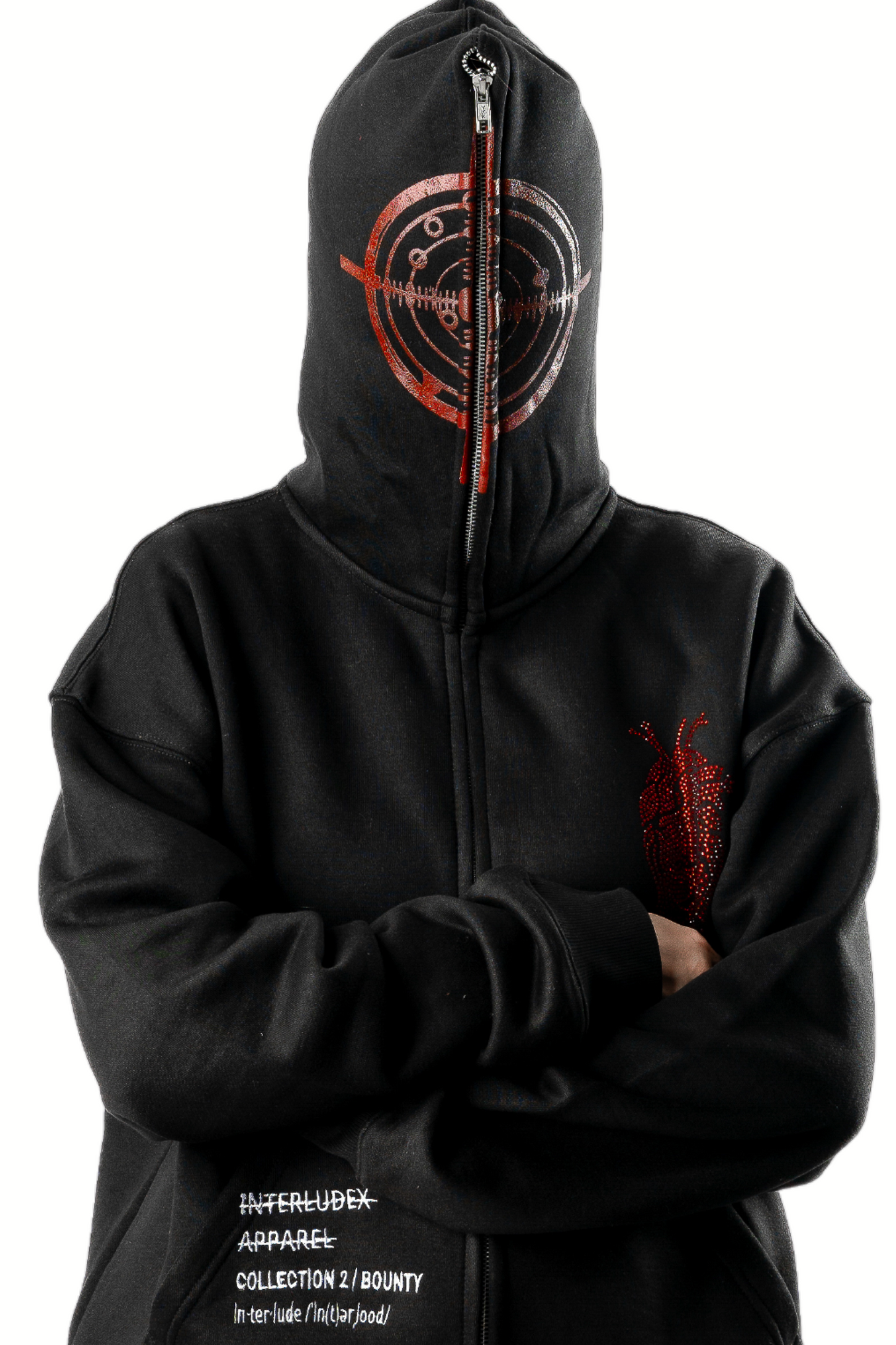 BOUNTY ZIP UP HOODIE - CHARCOAL