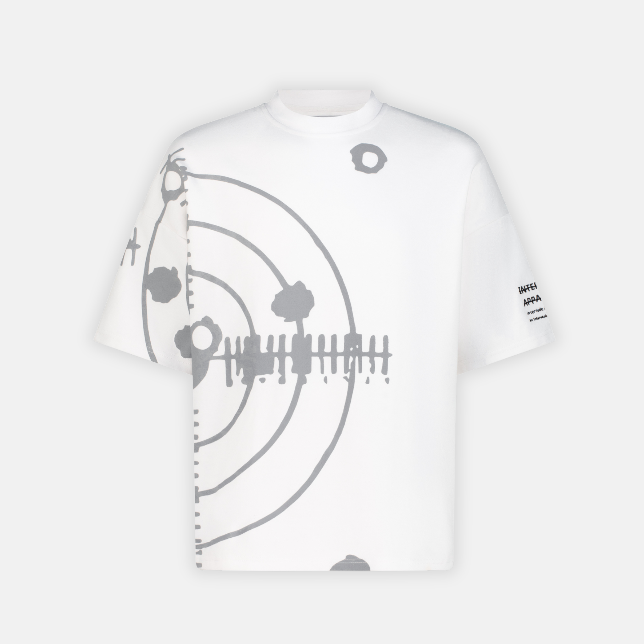 TARGET T - White with grey target graphic and text on sleeve