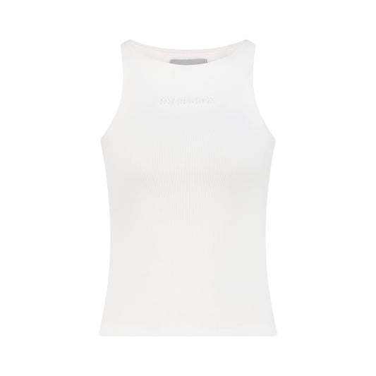 Embossed Logo Tank - Sno White