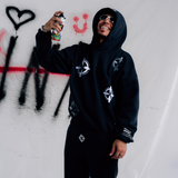 Bullseye Hoodie - Charcoal Grey