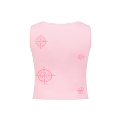 PINK RIB TANK TOP