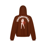 COFFEE ZIP UP HOODIE