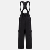 Back view of INTERLUDEX FREEFORM DENIM - BLACK, featuring a zipper and lace-up detail