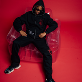 CHARCOAL ZIP UP HOODIE