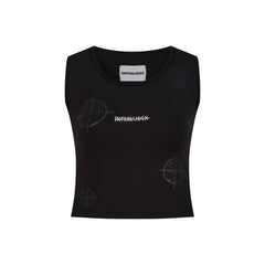 CHARCOAL RIB TANK TOP