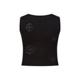 CHARCOAL RIB TANK TOP