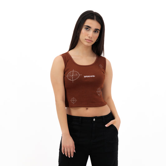 CHOCOLATE RIB TANK TOP